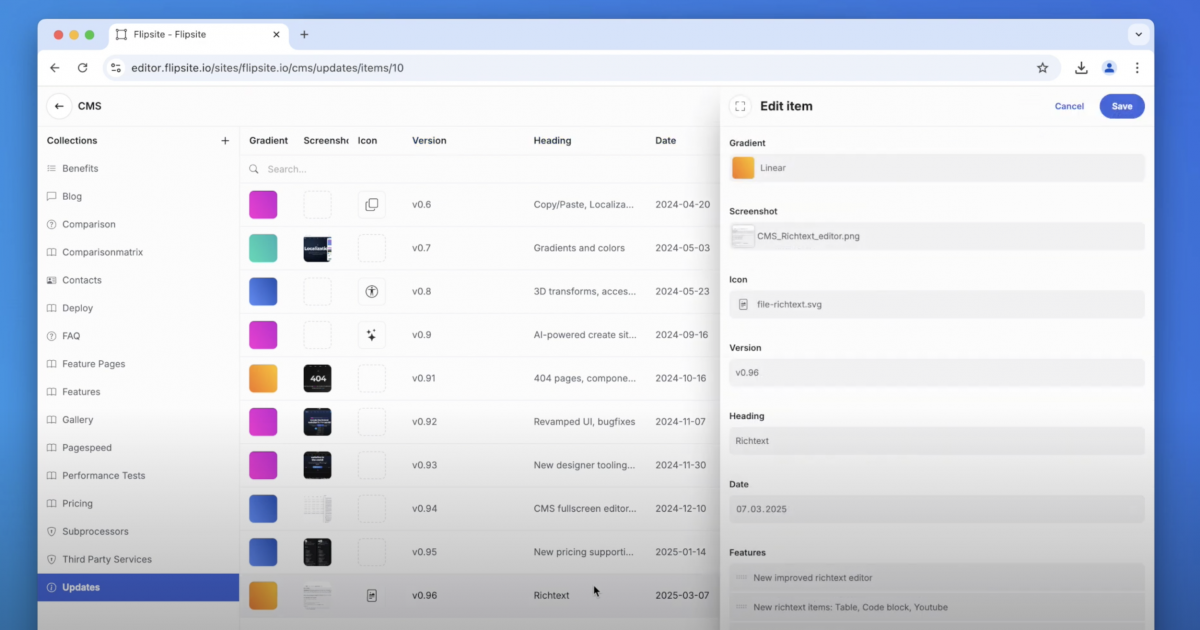 Binding collections from the CMS to your design